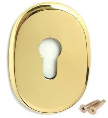 Накладка дверная декоративная Apecs DP-C-10-G, для цилиндрового замка, цвет G золото