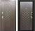 Дверь металлическая "Барокко/Феррум", МДФ Орех рифленый02(Венге)(градиент)/ МДФ Almon28(градиент), 960мм, левая