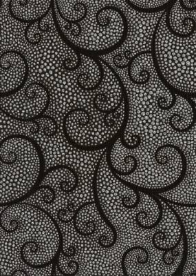 Декор "Капри жемчуг", 250х350х8 мм, цвет черный