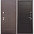 Дверь металлическая "Isoterma 11 см", Металл медный Антик /МДФ Темный кипарис, 960 мм, левая