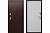 Дверь металлическая "Гарда 8 мм", Металл Медный антик / МДФ Белый ясень, 860 мм, правая