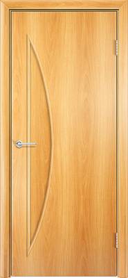 Дверь межкомнатная Ламинированная "Луна-С" ДГ, 80х200 см, цвет миланский орех