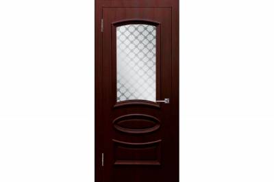 Дверь межкомнатная ПВХ "Ровито" ДО, 80х200 см, цвет черный венге