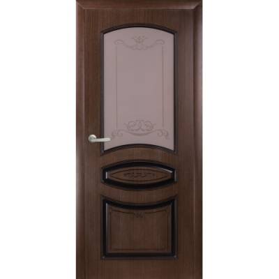 Дверь межкомнатная Шпонированная "Фиатира" ДО, 80х200 см, цвет венге
