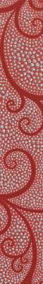 Фриз "Капри жемчуг", 54х350х8 мм, цвет красный