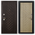 Дверь металлическая "Барокко/Феррум",МДФ Орех рифленый01(Капучино)(градиент)/МДФ Almon28(градиент), 860мм, правая(УС)