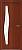 Дверь межкомнатная Ламинированная "Волна-С" ДОФ, 60х200 см, цвет итальянский орех