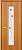 Дверь межкомнатная Ламинированная "Тифани-2С" ДОФ, 70х200 см, цвет миланский орех