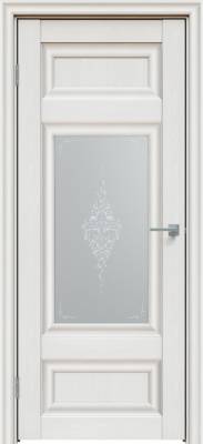 Дверь межкомнатная Триадорс "589" ДО, 80х200 см, цвет дуб серена светло-серый, стекло сатин белый лак перламутр(FUTURE)