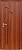 Дверь межкомнатная Ламинированная "Веер" ДГ, 60х200 см, цвет итальянский орех