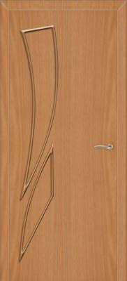 Дверь межкомнатная Ламинированная "Стрелиция" ДГ, 80х200 см, цвет миланский орех