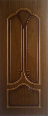 Дверь межкомнатная Шпон Карат ДГ, 2,0х0,8 м, цвет мелкий орех