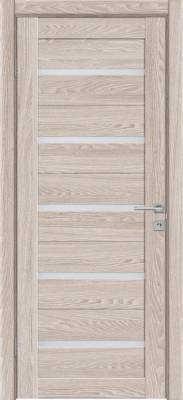 Дверь межкомнатная Триадорс "502" ДО, 80х200 см, цвет капучино, стекло сатин (LUXURY)