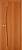 Дверь межкомнатная Ламинированная "Волна" ДГ, 90х200 см, цвет миланский орех