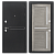 Дверь металлическая "Тесла/Александрия", Мет Букле син(Lazer1-квадрат) / МДФ Клен канадский (Царга-5), 960 мм, левая