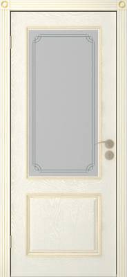 Дверь межкомнатная ПВХ "Шервуд" ДО, 80х200 см, цвет крем