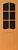 Дверь межкомнатная ПВХ "Альфа" ДО, 80х200 см, цвет миланский орех