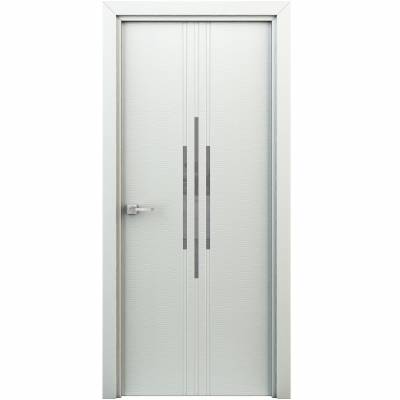 Дверь межкомнатная Био Шпон "Сафари" ДО, 90х200 см, цвет белый