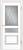 Дверь межкомнатная "Калина" Тон 38, ДО, 2,0х0,8 м, цвет белый, стекло "Лондон" светлое