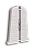 Заглушки для плинтуса Идеал "Деконка", цвет 187 "Алюминий темный", пара,  высота 70 мм