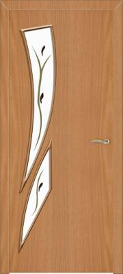 Дверь межкомнатная Ламинированная "Камея" ДОФ, 70х200 см, цвет миланский орех