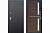 Дверь металлическая "Нью-Йорк", Металл Черный муар / МДФ Каштан мускат (Царга), 860 мм, правая