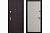 Дверь металлическая "Kamelot", МДФ Вишня темная (Винорит) / МДФ Беленый дуб (Винорит), 960 мм, левая